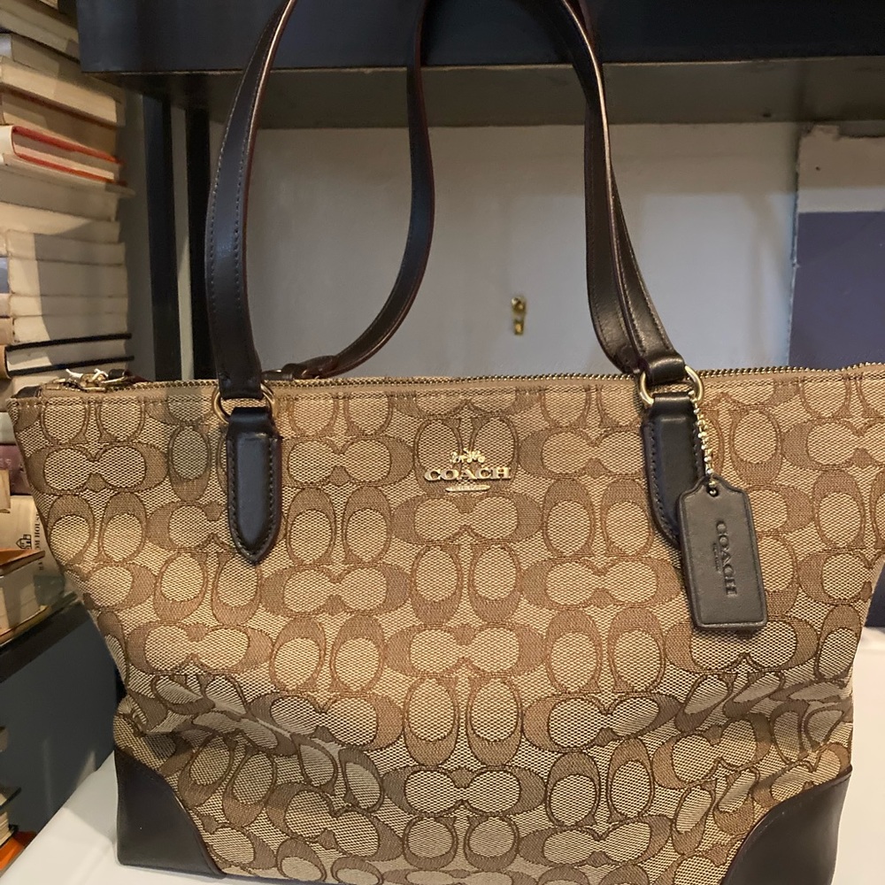 Authentic vintage Coach tote.